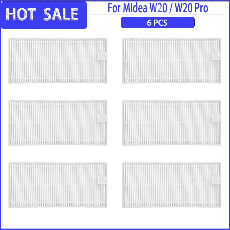 Main Side Brush HEPA Filter Mop For Eureka J20 / Midea W20 / W20 Pro Accessories Replacement Spare Parts