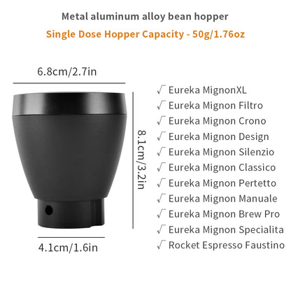 Coffee Beans Grinder Single Dose Hopper/Bellows Coffee Grinder Bean Bin Blowing Cleaning Tools For Eureka Mignon And Helios