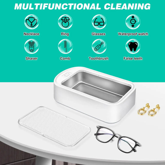 Ultrasonic Cleaning Device, Ultrasonic Cleaner, 650 ml, 40 W Stainless Steel Ultrasonic Device