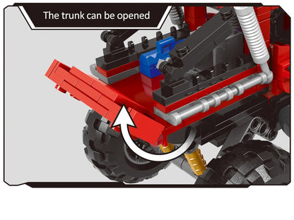 ZKZC Technical Off-road Racing Vehicle Truck Car Model Building Blocks City Monster Trucks Bricks Toys For Children Gift