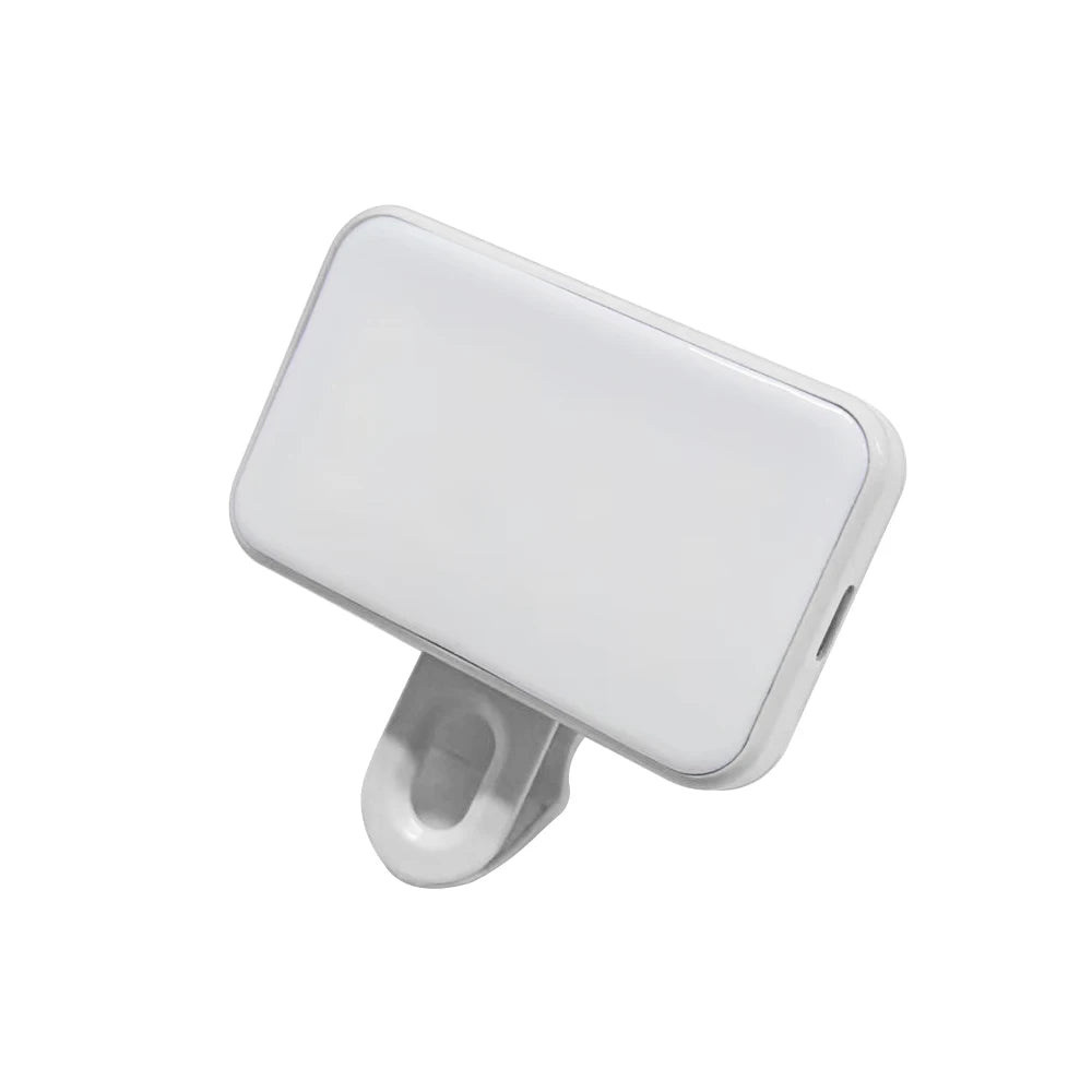 Mini Selfie Fill Light Rechargeable 3 Color Modes Adjustable Brightness Clip on Mobile Phones Computers Photography LED Lights