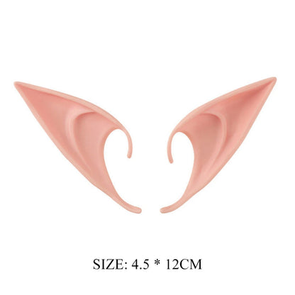 1-20pair Mysterious Angel Elf Ears Artificial Latex Ears for Halloween Decor Fairy Cosplay Costume Masquerade Accessories