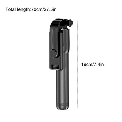 Selfie Stick Wireless Tripod Stand with Light Bluetooth Remote Extendable Tripod for iPhone Mobile Phone Tiktok Live Streaming