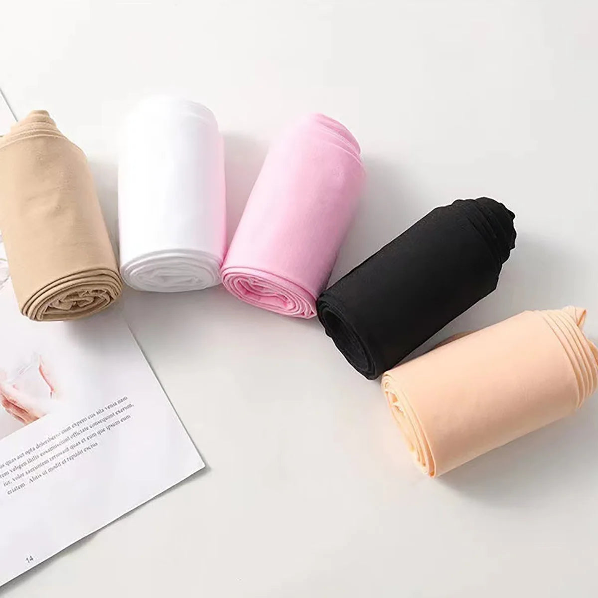 4pcs Summer Kids Pantyhose for Girls Fashion Solid Color Series Ballet Tights for Girls Soft Thin Breathable Leggings Stocking