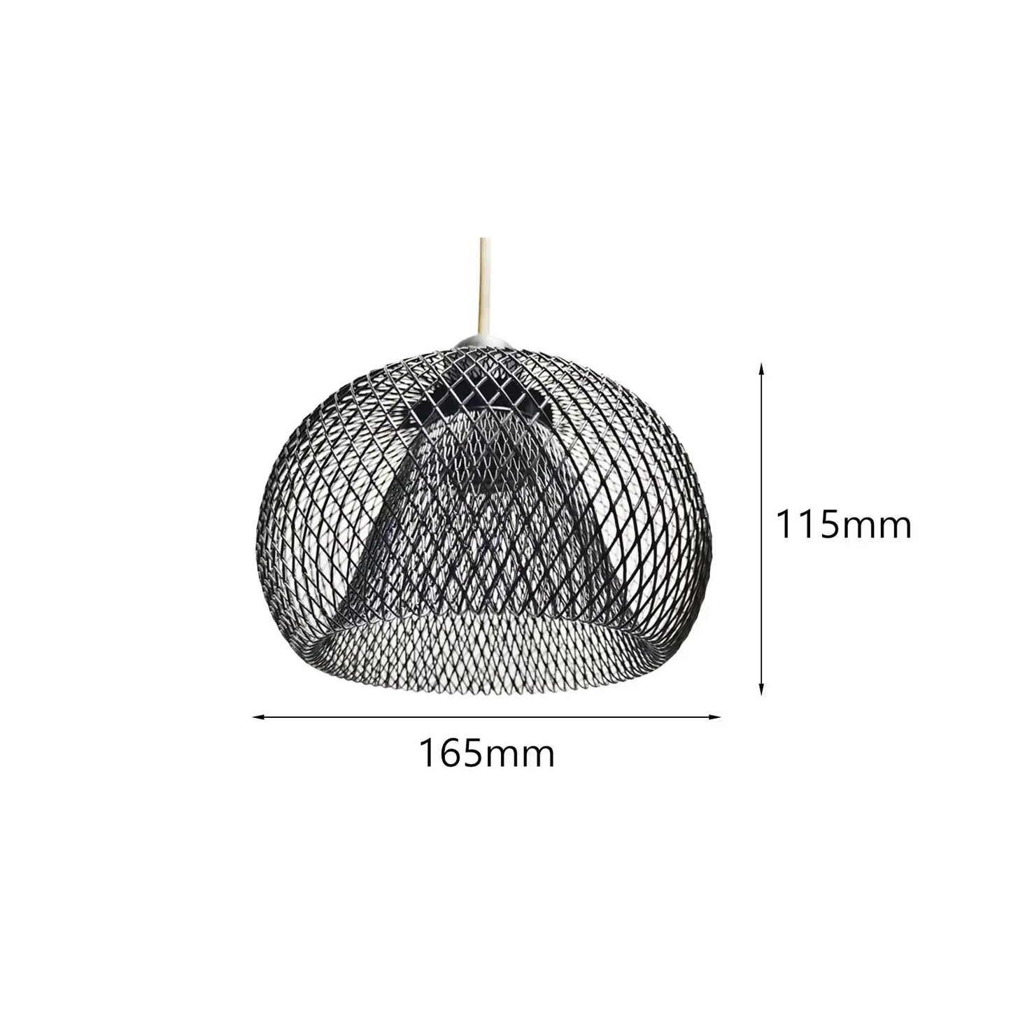 Metal Wire Pendant Lamp Shade Ceiling Light Shade Chandelier Cover Cage Guard for Home Teahouse Dining Room Cafe Hallway