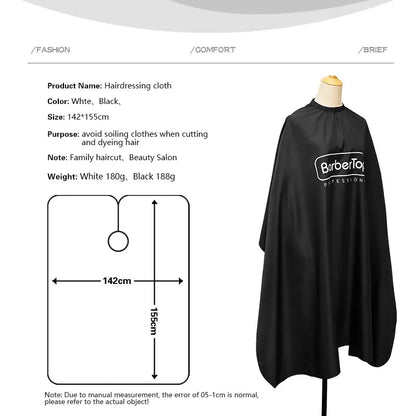 New Barber Haircutting Capes Retro  Waterproof Hairdresser Gown Professional Antistatic Hairstyling Cloth Salon Supplies Tool