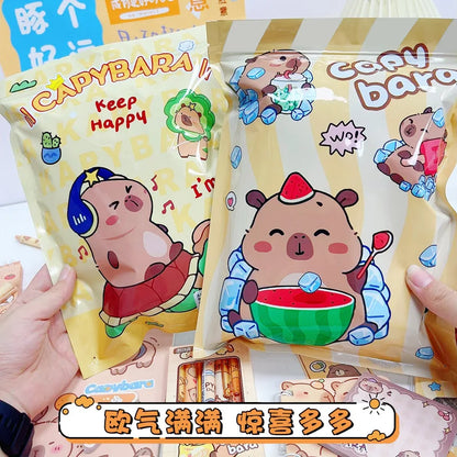 New Creative Capybara Stationery Set Blind Bag Cute Cartoon Pencil Stationery Eraser Learning Supplies Student Prize Gift Suppli
