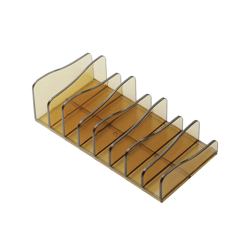 Premium Acrylic Eyeshadow Palette Organizer - Makeup Storage Tray with Compartments for Cosmetics