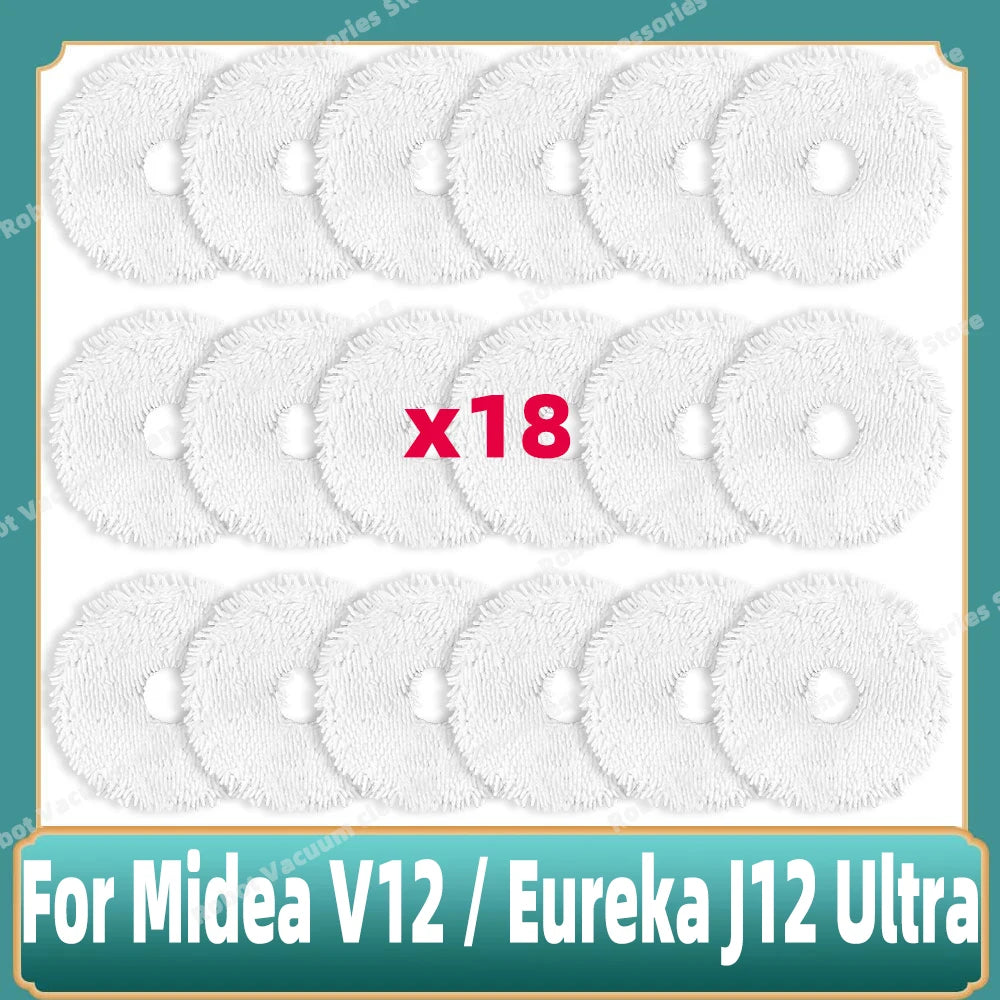 Compatible For 미디어 Midea V12 / Eureka J12 Ultra Main Side Brush Mop Cloth Filter Dust Bag Accessories Spare Replacement Parts