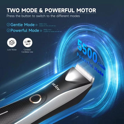 SEJOY Hair Trimmer Men Facial Beard Body Grooming Kits Electric Hair Clipper Nose Ear Trimer Rechargeable