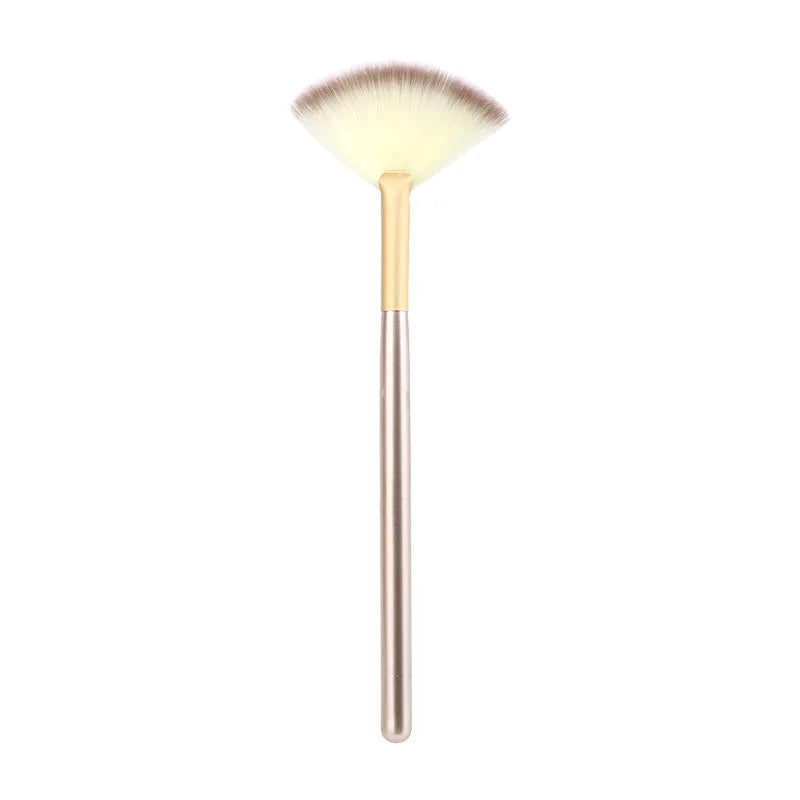 5pcs Fan Brushes Facial Brushes Soft Makeup Brush Cosmetic Applicator Tools Wooden Handle and Soft Fiber for Glycolic Peel Mask