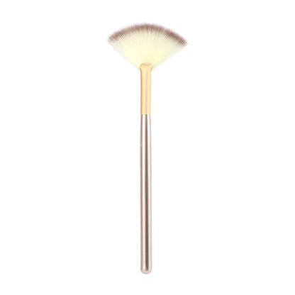 5pcs Fan Brushes Facial Brushes Soft Makeup Brush Cosmetic Applicator Tools Wooden Handle and Soft Fiber for Glycolic Peel Mask