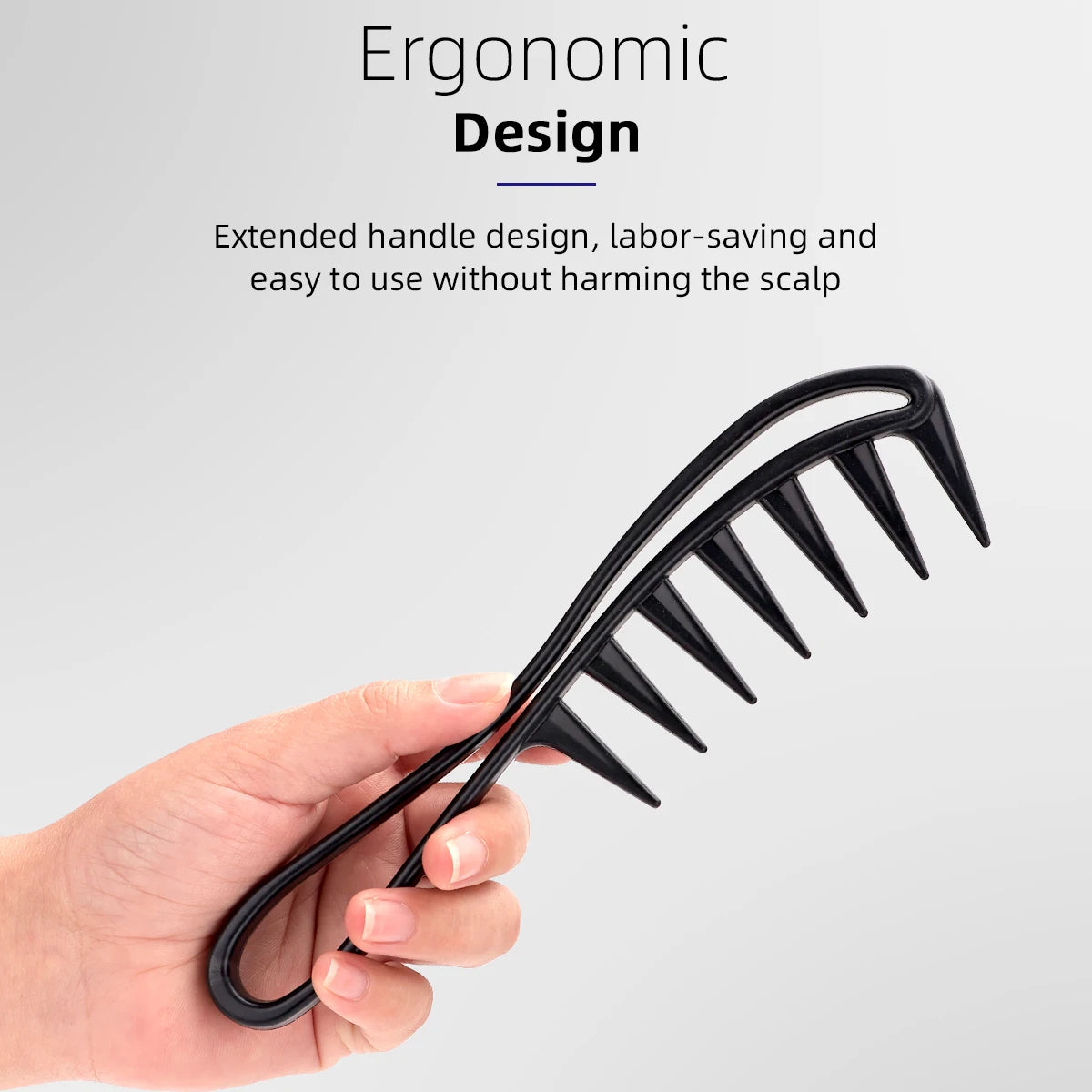 Barber Men Oil Comb Wide Tooth Shark Plastic Comb Hair Clipper Curling Salon Home Hairdressing Comb Massage Barber Stlying Tools