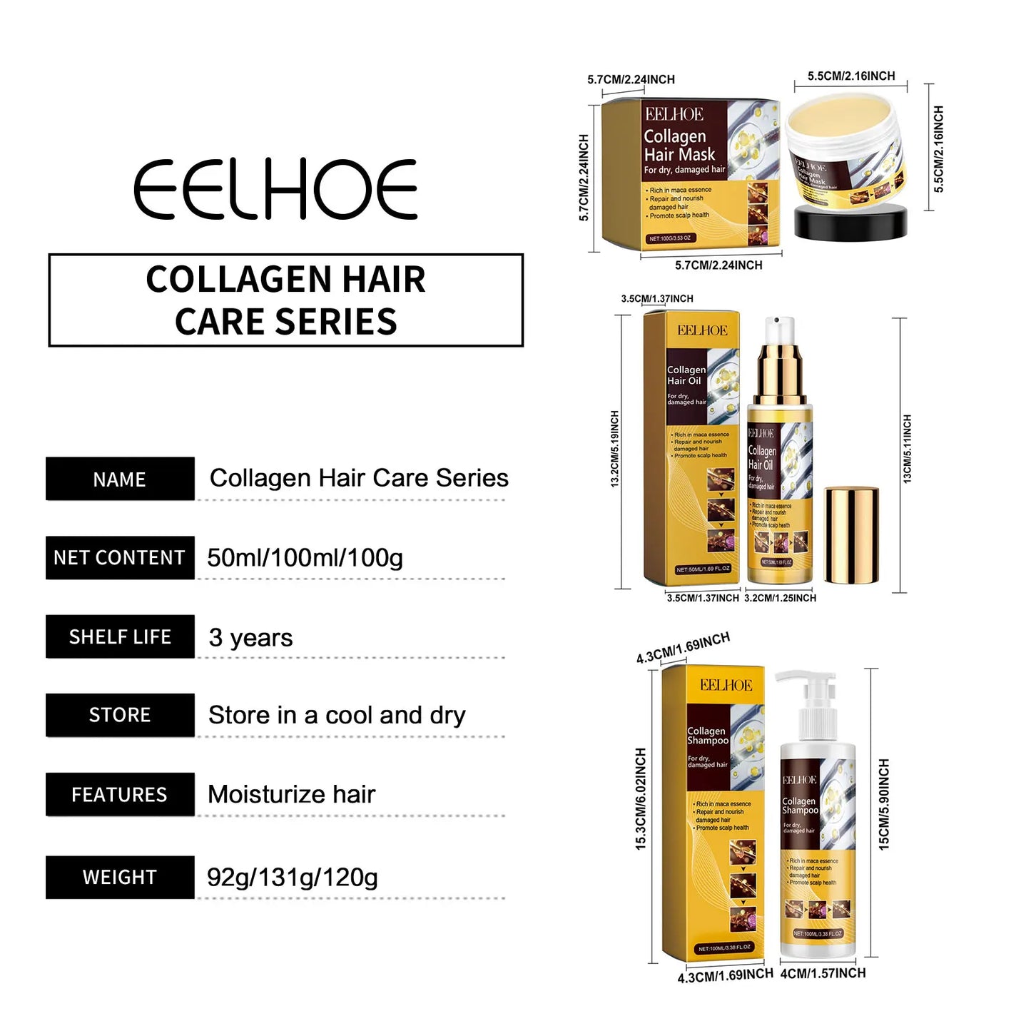 Collagen Keratin Hair Mask Oil Control Moisturizer Hair Soft Smooth Frizz Damaged Repair Revitalize Protein Correction Cream