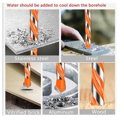 7X Masonry Bit Set Extra Tough Carbide Drill Bits For Stone Concrete Brick