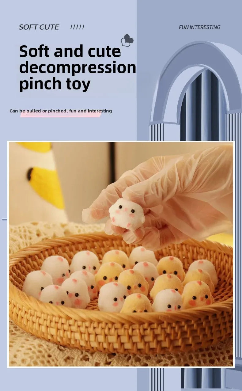 Squishy Cute Chick Squeeze Stress Relief Toy Soft Mochi Toy Cartoon Slow Rebound Decompression Fidget Toys for Kids Gifts