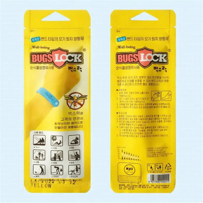 Bugslock Plant Essential Oil Bracelet Adult Children's Fragrance Anti-mosquito Hand And Foot Patch Mosquito Repellent Bracelet