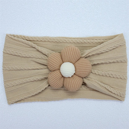 New Flower Nylon Girl Hairband Elastic Soft Baby Headband for Children Turban Headwear for Newborn Baby Kids Hair Accessories