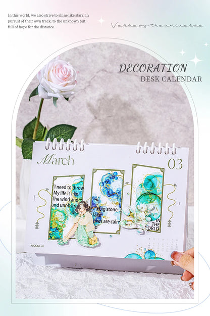 15 Pcs Creative Watercolor smudging hot stamping Stickers hand tent DIY Stick Labels Scrapbooking Material Junk Journal Supplies