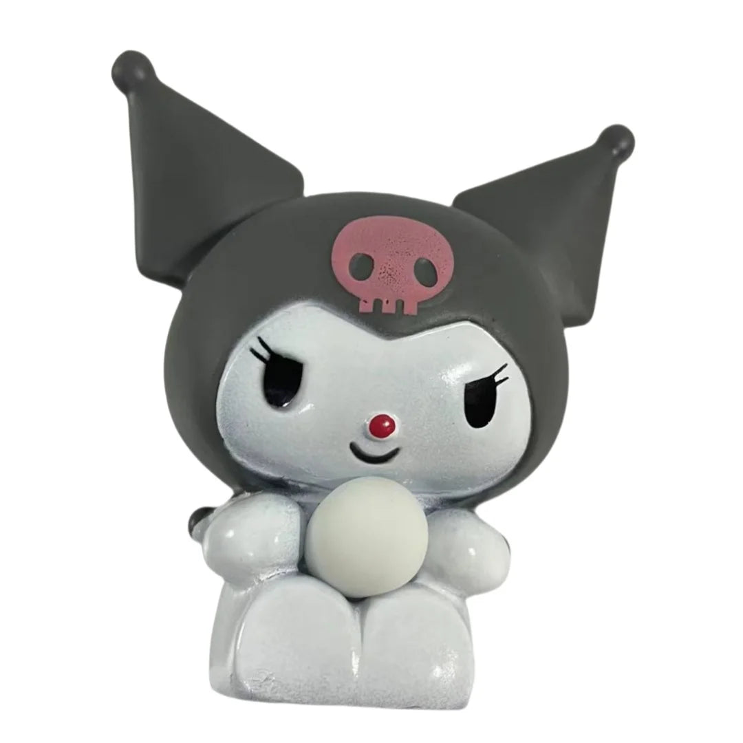 Kawaii Sanrio Melody Decompression Kuromi Cinnamoroll Stress Relief Squishy Blow Bubbles Pinch Toy Healing Gift