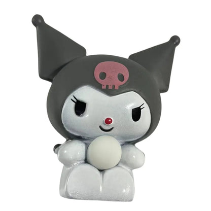 Kawaii Sanrio Melody Decompression Kuromi Cinnamoroll Stress Relief Squishy Blow Bubbles Pinch Toy Healing Gift