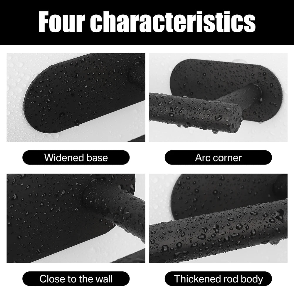 Adhesive Toilet Roll Paper Holder Organizer Wall Mount Storage Stand Kitchen Bathroom No Drill Tissue Towel Dispenser Stainless