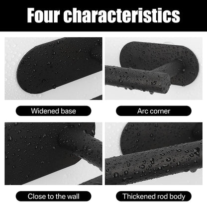 Adhesive Toilet Roll Paper Holder Organizer Wall Mount Storage Stand Kitchen Bathroom No Drill Tissue Towel Dispenser Stainless