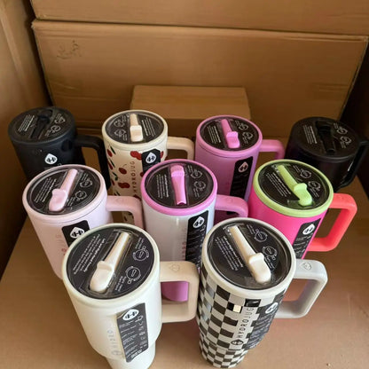 HydroJug Thermobecher 32 oz/40 oz mit Strohhalmdeckel, Edelstahl, vakuumisoliert, doppelwandig, für unterwegs