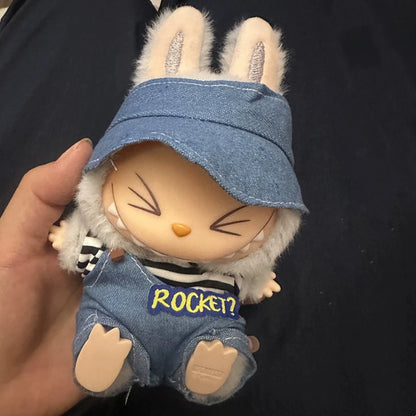 New style for Labubu 17cm doll clothes DIY accessories hat pants decoration set collection birthday gift cute children's toys