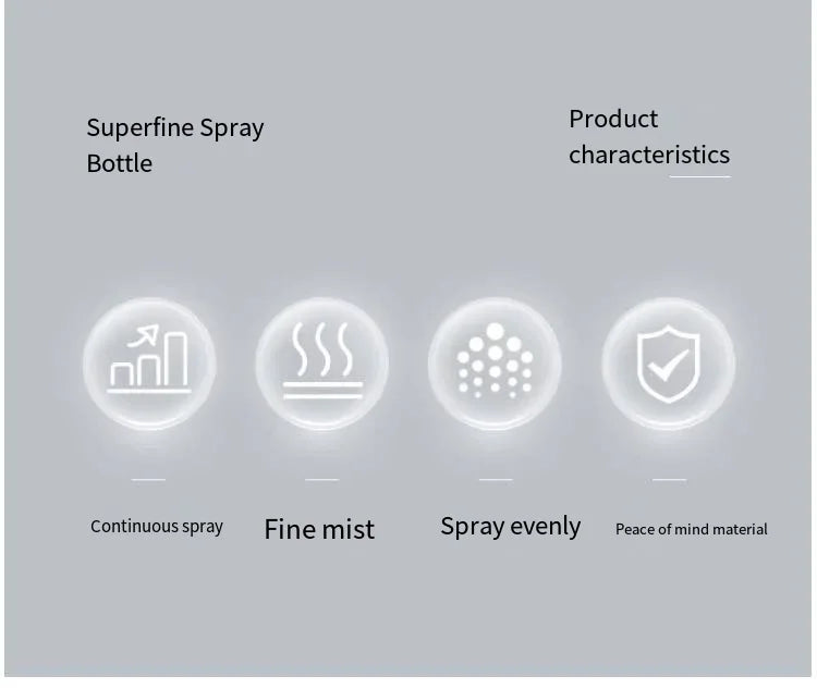 Spray bottle continuous high pressure water refill dilution fine mist atomizing spray bottle pressed refill water bottle size op