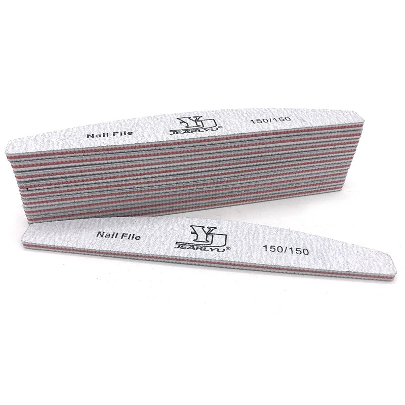 5/25Pcs/Lot Nail File Mix Color 80/100/150/180/240 Grit Professional Sandpaper Cuticle Remover Buffer Files Manicure Tool Set