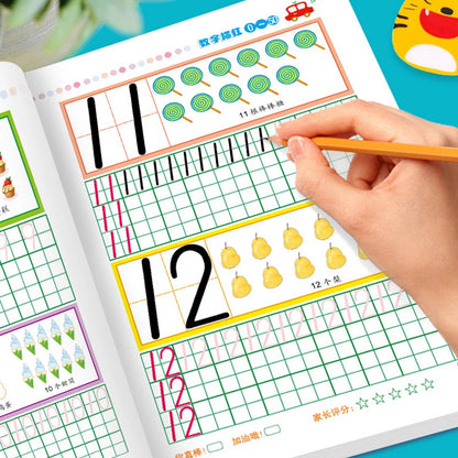 32 Pages Alphabet Tracing Workbook Educational Books Number Children Calligraphy Handwriting Copybook for Kids