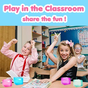 Ice Cube Shaped Fidget Toy Square Stress Relief Ball Squishy Squeeze Toys for Anxiety ADHD Stress Relief Sensory Toys for Adults