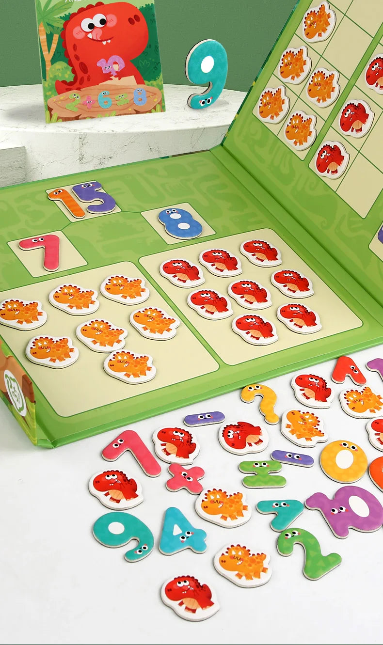Kids Math Arithmetic Magnetic Stickers Digital Decomposition Arithmetic Montessori Games Baby Early Learning Education Toys