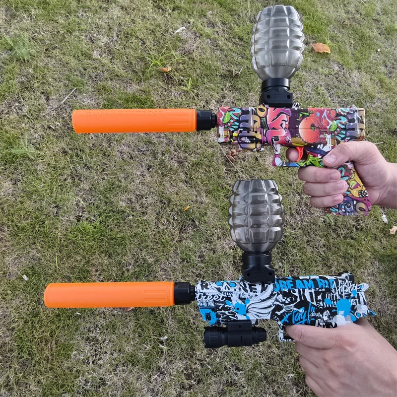 Kids Outdoor Toy Electric Gel Gun Water Ball Bullet Pistols Summer Play Water Shooting Interactive Party Game Children Adult