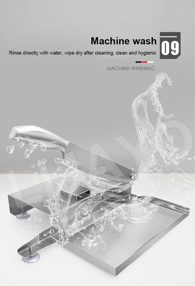 LIJAYO Commercial Manual Frozen Chicken Duck Fish Slicer Bone Cutting Tool Stainless Steel Minced Lamb Bone Meat Cutter