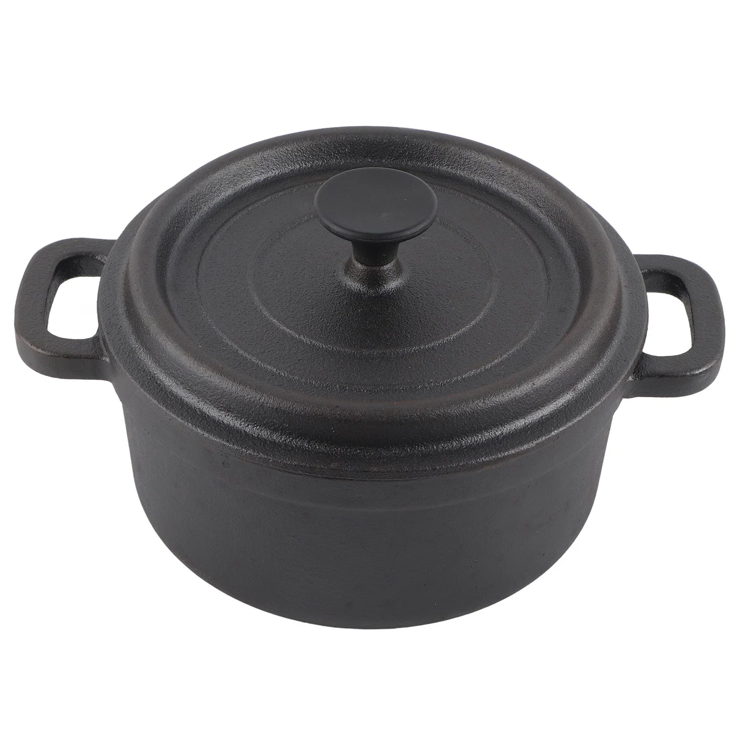 Cast Iron Pot Dutch Oven with Lid Double Traditional Thickened Cooker with Handle for Slow Cooking Barbecue Pasta Kitchen Tool