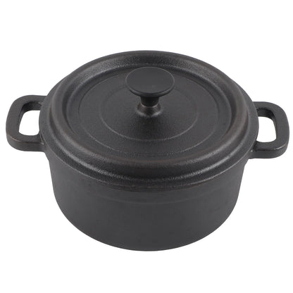 Cast Iron Pot Dutch Oven with Lid Double Traditional Thickened Cooker with Handle for Slow Cooking Barbecue Pasta Kitchen Tool