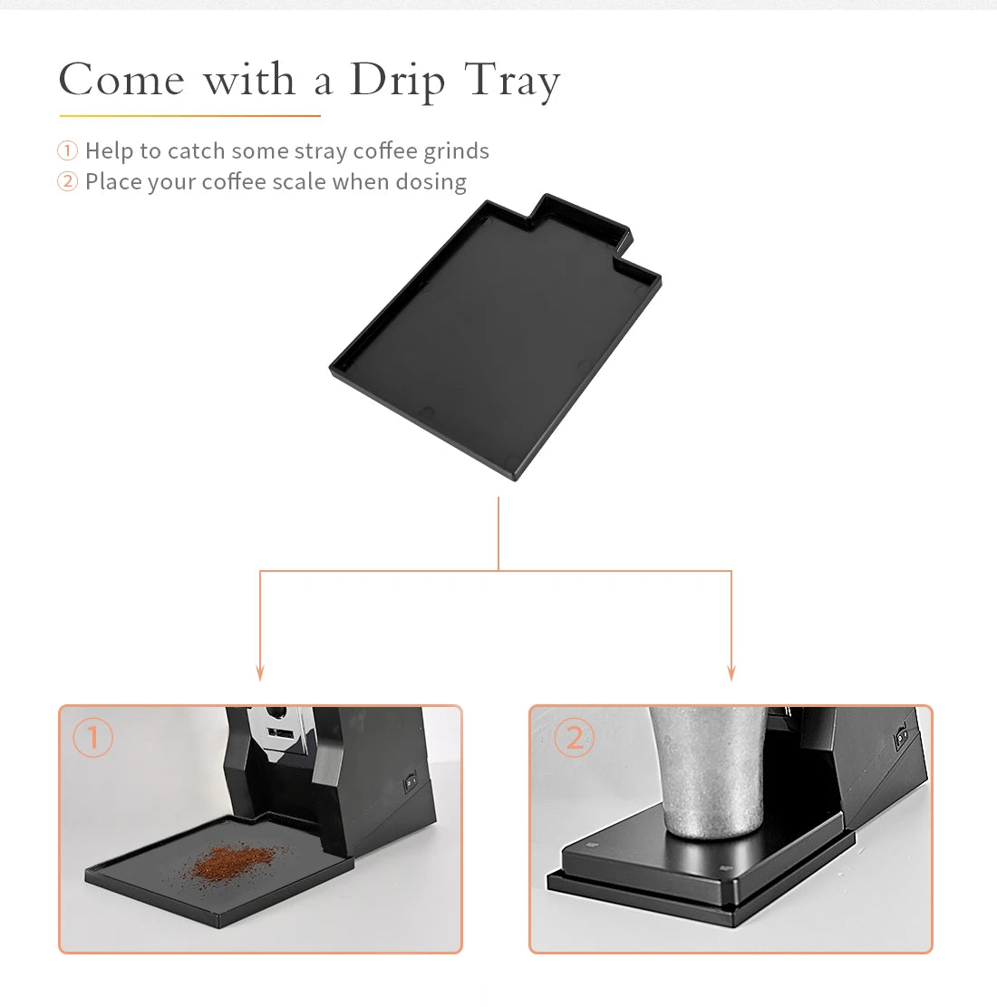 CAFEMASY Incline Stand with Tray Compatible With Eureka Mignon Espresso Coffee Grinder Accessories
