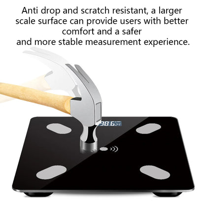 Digital Bathroom Scales 180KG Body Weight Weighing Scale LCD Electronic Black