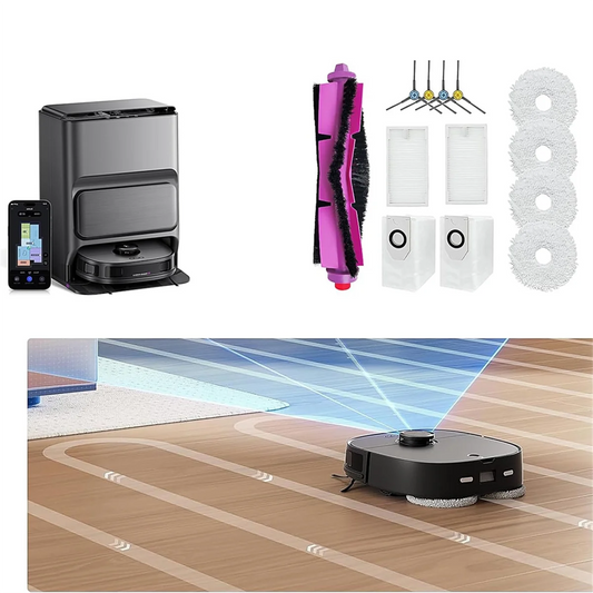 For Eureka J12Ultra / J12 Ultra, for Midea V12 Vacuum Cleaner Main Side Brush Filter Mop Bags Replacement Parts