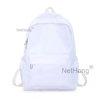 Girls Boys School Bag Rucksack Backpack for Laptop/Travel/Work Plain Bag New~