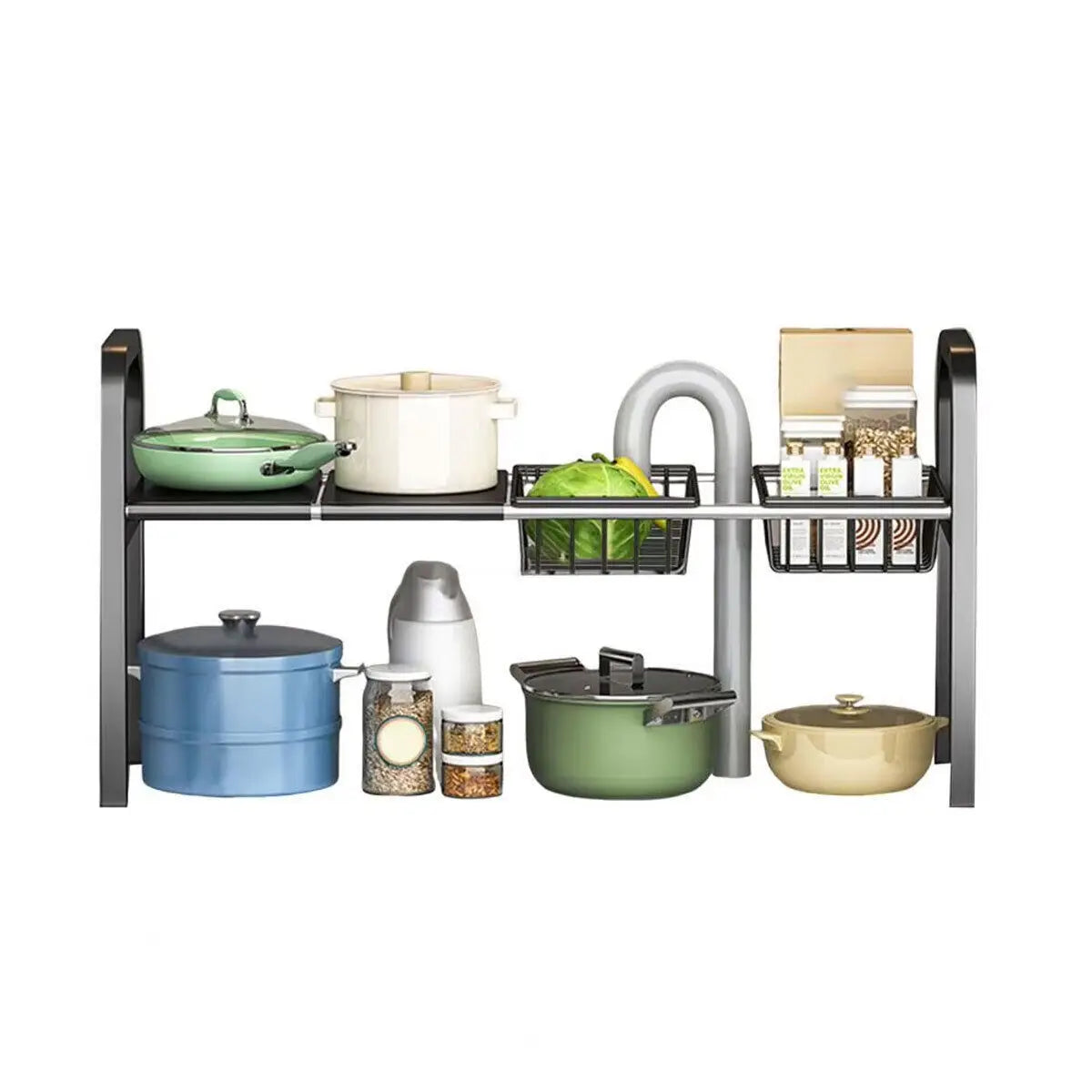 UK Refein 2 Tier Under Sink Organizer and Storage Multifunctional Storage Rack