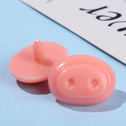 10Pcs Plastic Nose Crafts Doll Triangle Noses Oval Safety Noses Pigs Noses Plush Animal Nose DIY Animals Buttons For Dolls Fox