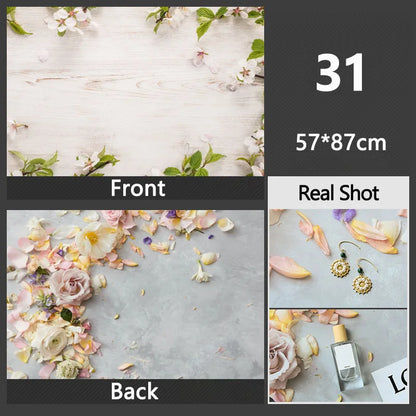 3D Double Sided Photography Backdrops 57*87cm Photos Background Props Product Food Photo Decoration Accessories Wallpaper