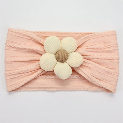 New Flower Nylon Girl Hairband Elastic Soft Baby Headband for Children Turban Headwear for Newborn Baby Kids Hair Accessories