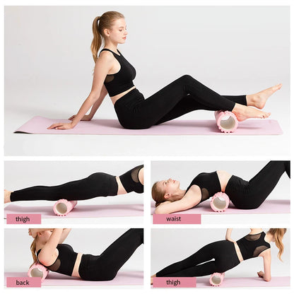 Yoga  Column Gym Pilates Foam Roller, Foam roller - deep tissue massage, back pain relief muscle relaxation roller