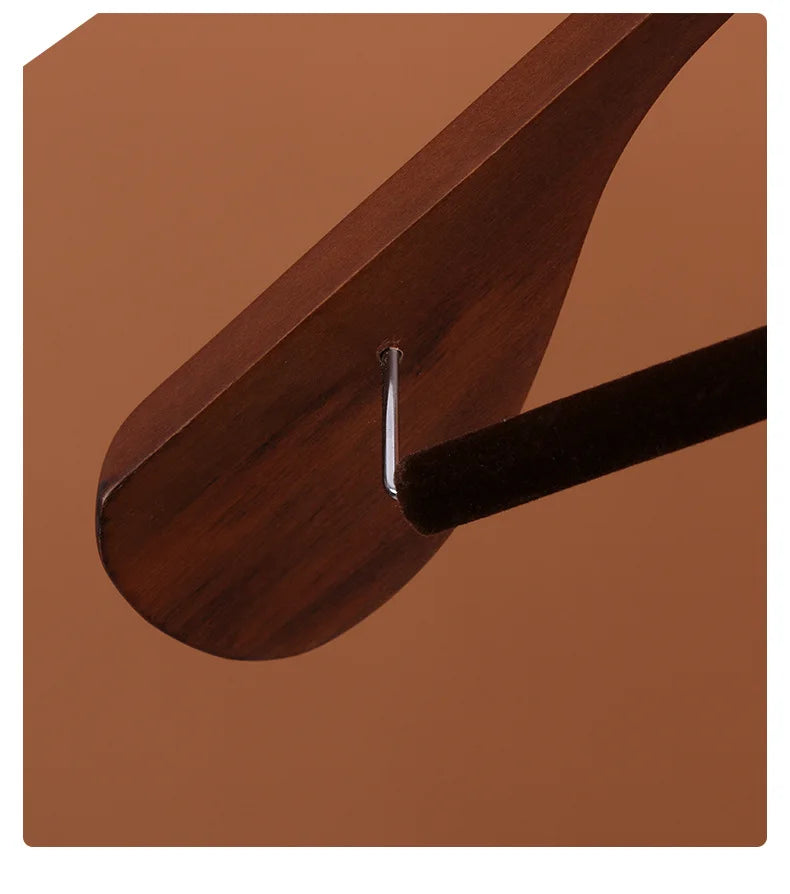 Luxuriöse Kleiderbügel aus Holz für Anzüge, Mäntel, Jacken, Oberbekleidung und Hemden mit breiten Schultern, 360° drehbaren Haken und rutschfester Stange