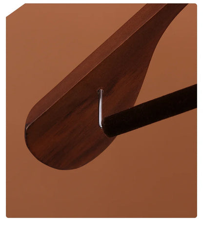 Luxuriöse Kleiderbügel aus Holz für Anzüge, Mäntel, Jacken, Oberbekleidung und Hemden mit breiten Schultern, 360° drehbaren Haken und rutschfester Stange