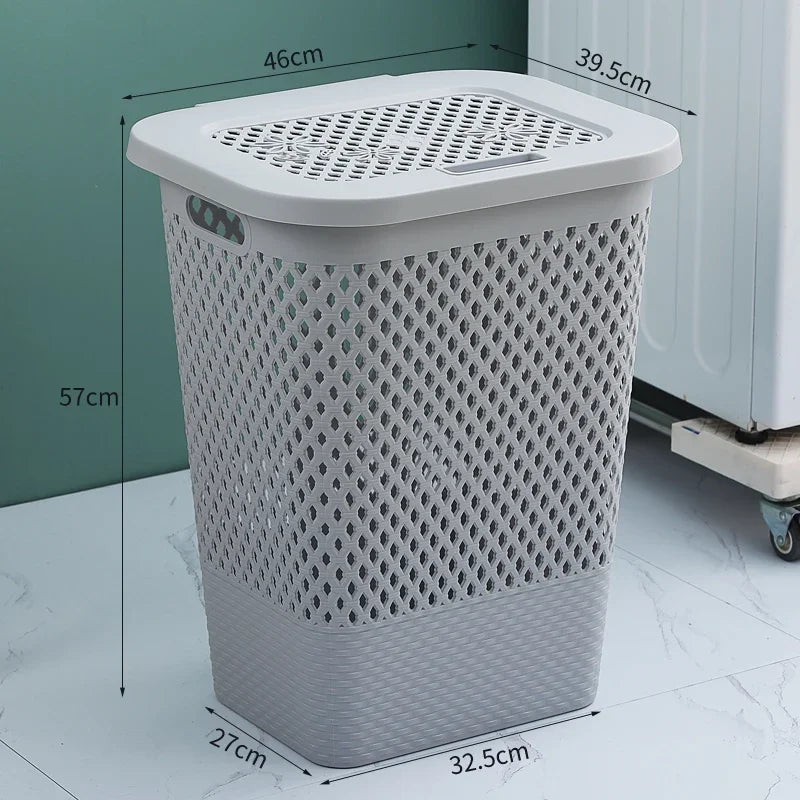 Multi-functional Plastic Household Dirty Laundry Baskets Bathroom Clothes Storage Bucket Living Room Children Toy Basket